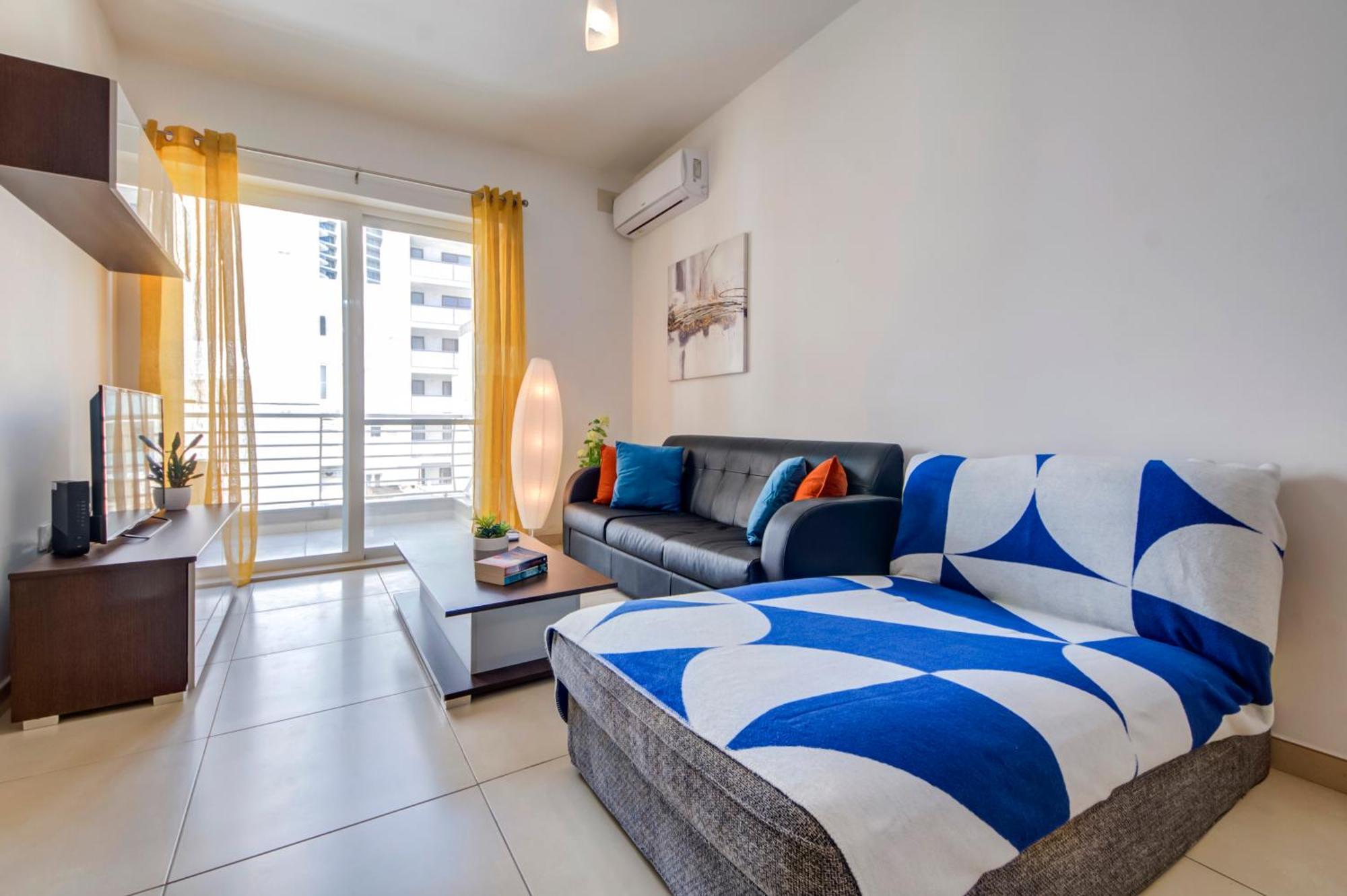 Modern 2br With Balconies In St Julians, Paceville - 5 By Vaganza